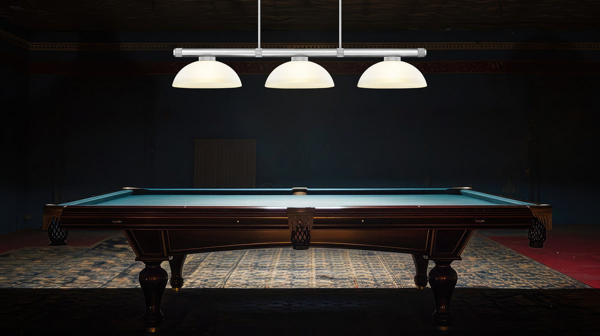 Z-Lite - 3050-3BN-DWL14 - Three Light Billiard - Vanguard - Brushed Nickel