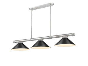 Z-Lite - 3050-3BN-MB15 - Three Light Billiard - Vanguard - Brushed Nickel