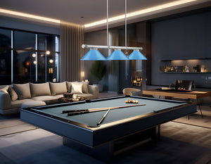 Z-Lite - 3050-3BN-MEB - Three Light Billiard - Vanguard - Brushed Nickel