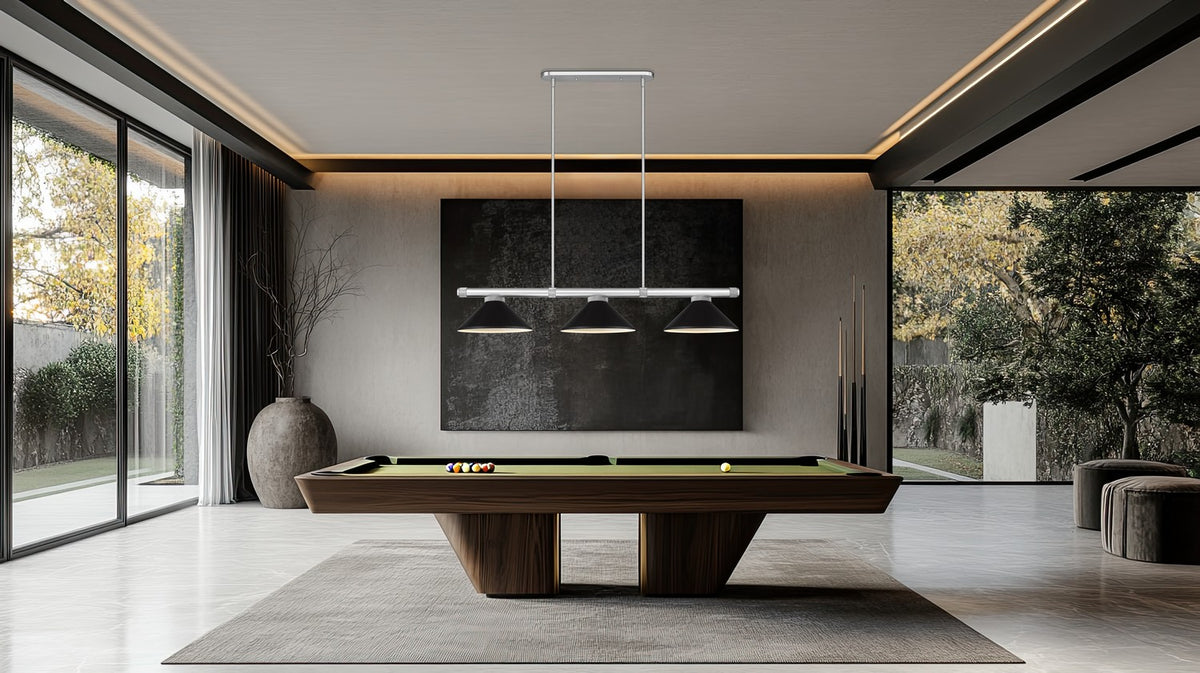 Z-Lite - 3050-3BN-MMB - Three Light Billiard - Vanguard - Brushed Nickel