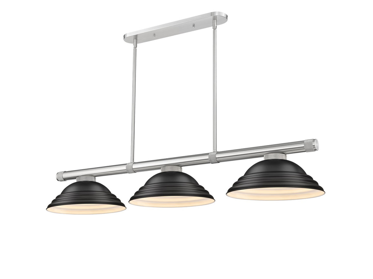 Z-Lite - 3050-3BN-SMB - Three Light Billiard - Vanguard - Brushed Nickel