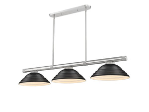 Z-Lite - 3050-3BN-SMB - Three Light Billiard - Vanguard - Brushed Nickel