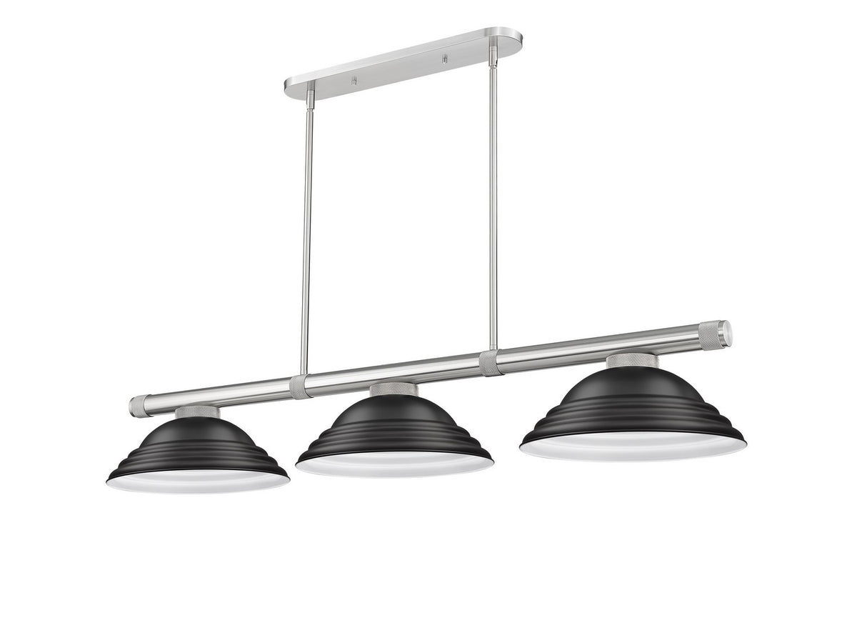Z-Lite - 3050-3BN-SMB - Three Light Billiard - Vanguard - Brushed Nickel