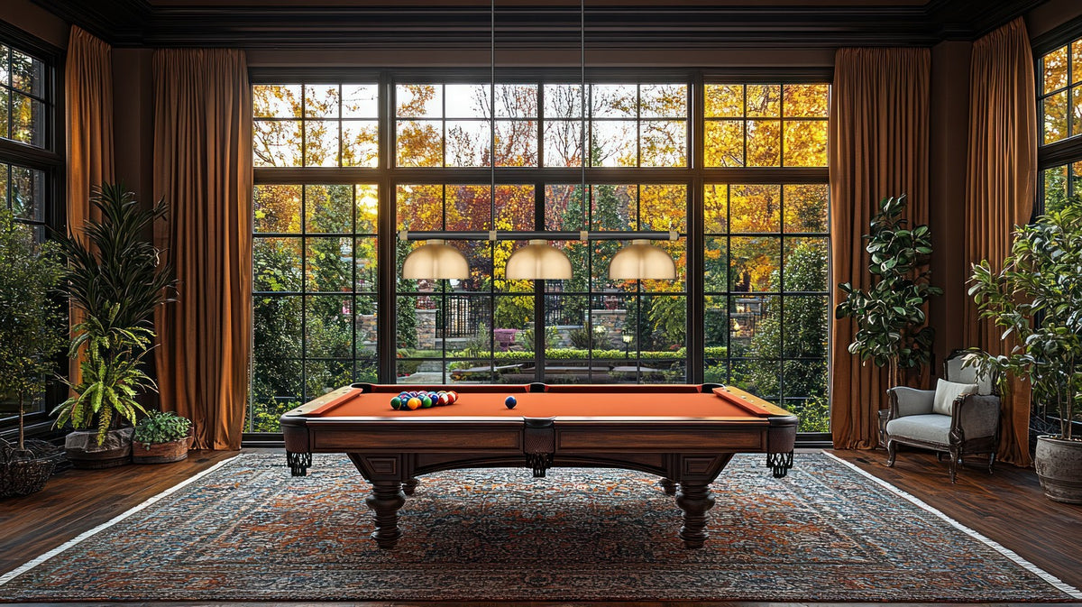 Z-Lite - 3050-3MB-RB-D13HBR - Three Light Billiard - Vanguard - Matte Black + Rubbed Brass