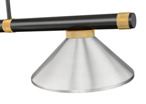 Z-Lite - 3050-3MB-RB-MBN - Three Light Billiard - Vanguard - Matte Black + Rubbed Brass