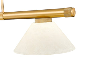 Z-Lite - 3050-3RB-AGM14 - Three Light Billiard - Vanguard - Rubbed Brass