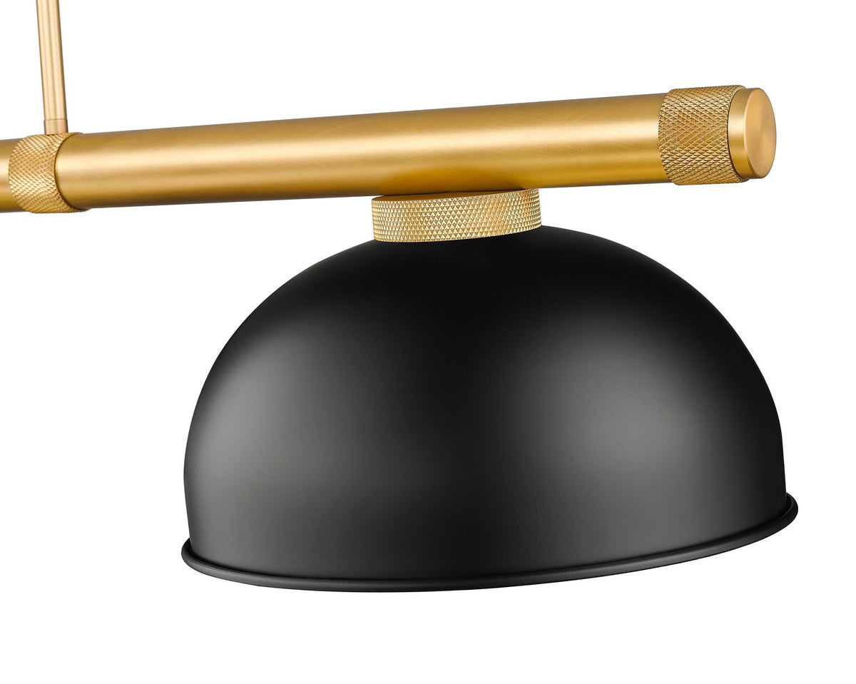 Z-Lite - 3050-3RB-D13MB - Three Light Billiard - Vanguard - Rubbed Brass