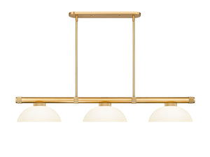 Z-Lite - 3050-3RB-DMO14 - Three Light Billiard - Vanguard - Rubbed Brass