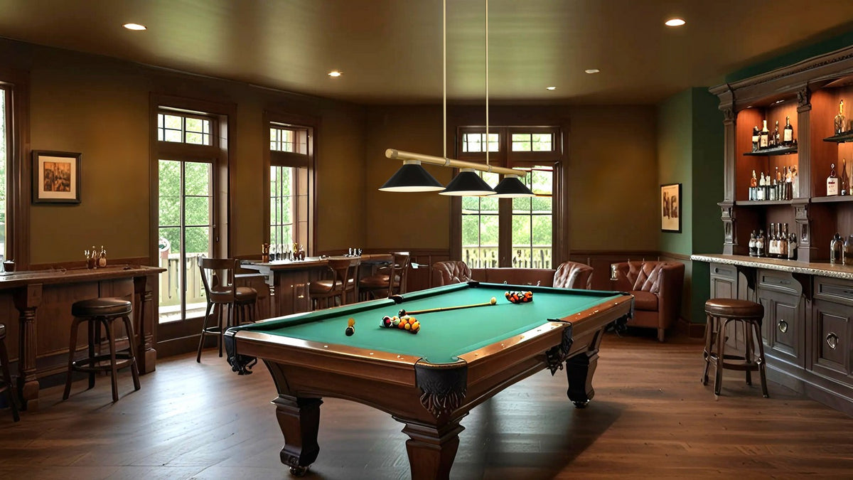 Z-Lite - 3050-3RB-MB15 - Three Light Billiard - Vanguard - Rubbed Brass