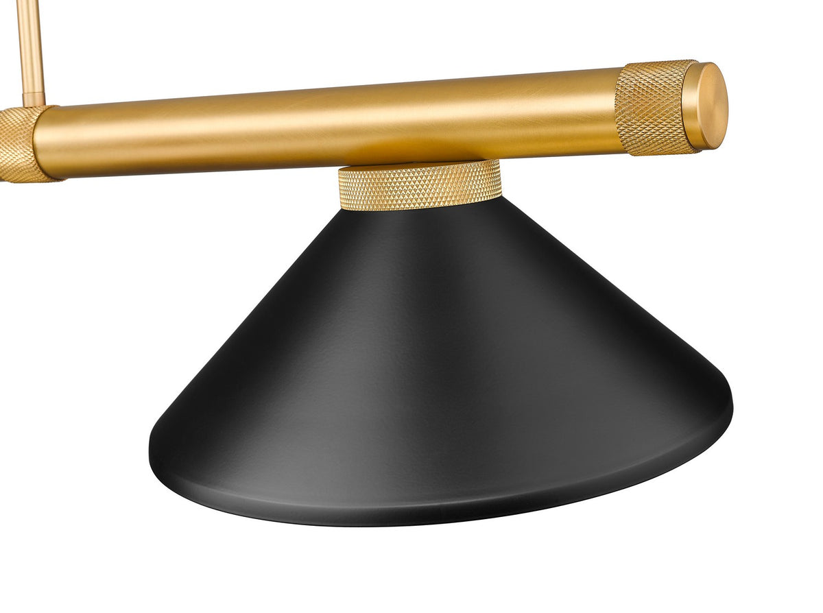 Z-Lite - 3050-3RB-MMB - Three Light Billiard - Vanguard - Rubbed Brass