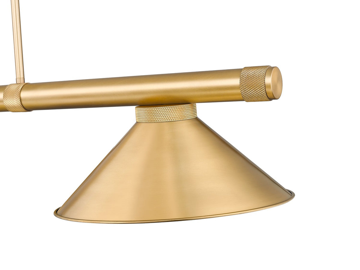 Z-Lite - 3050-3RB-RB15 - Three Light Billiard - Vanguard - Rubbed Brass