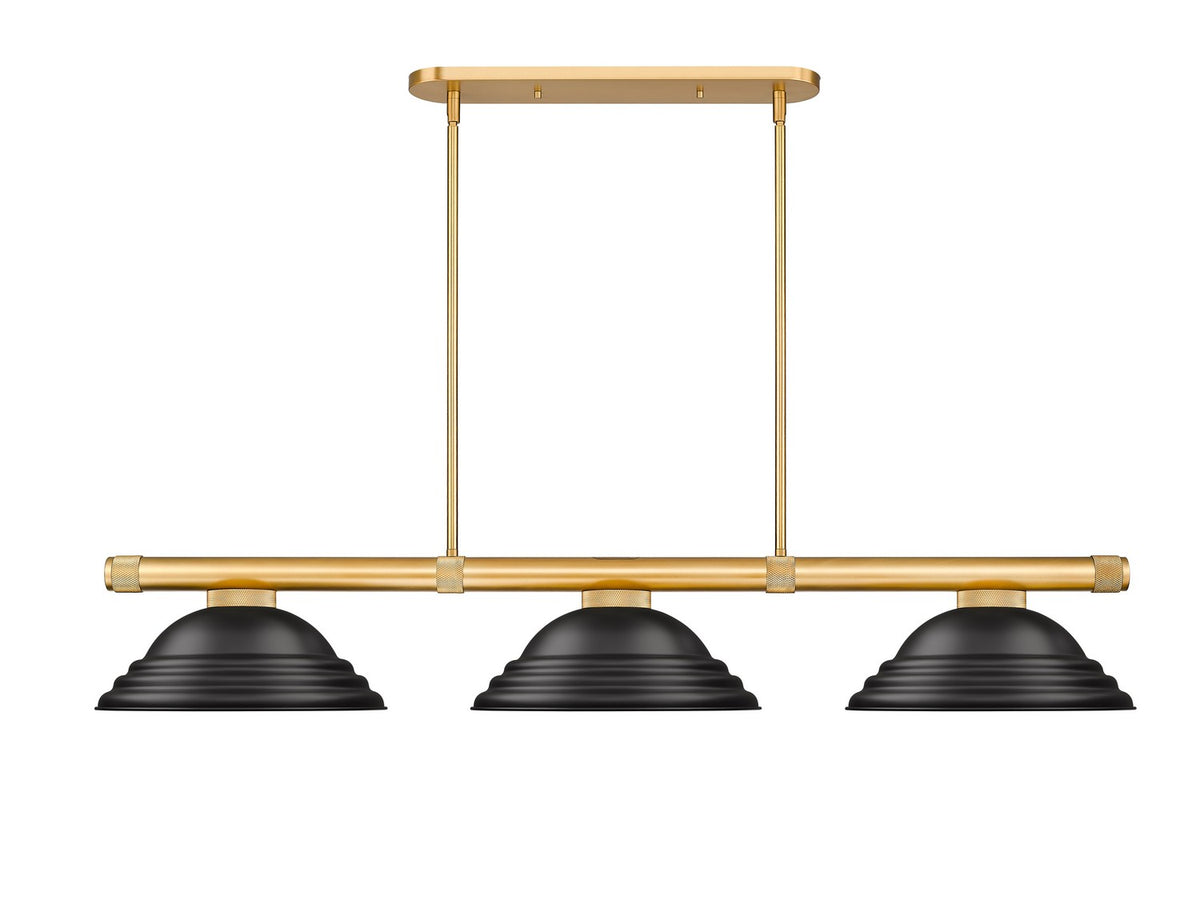 Z-Lite - 3050-3RB-SMB - Three Light Billiard - Vanguard - Rubbed Brass