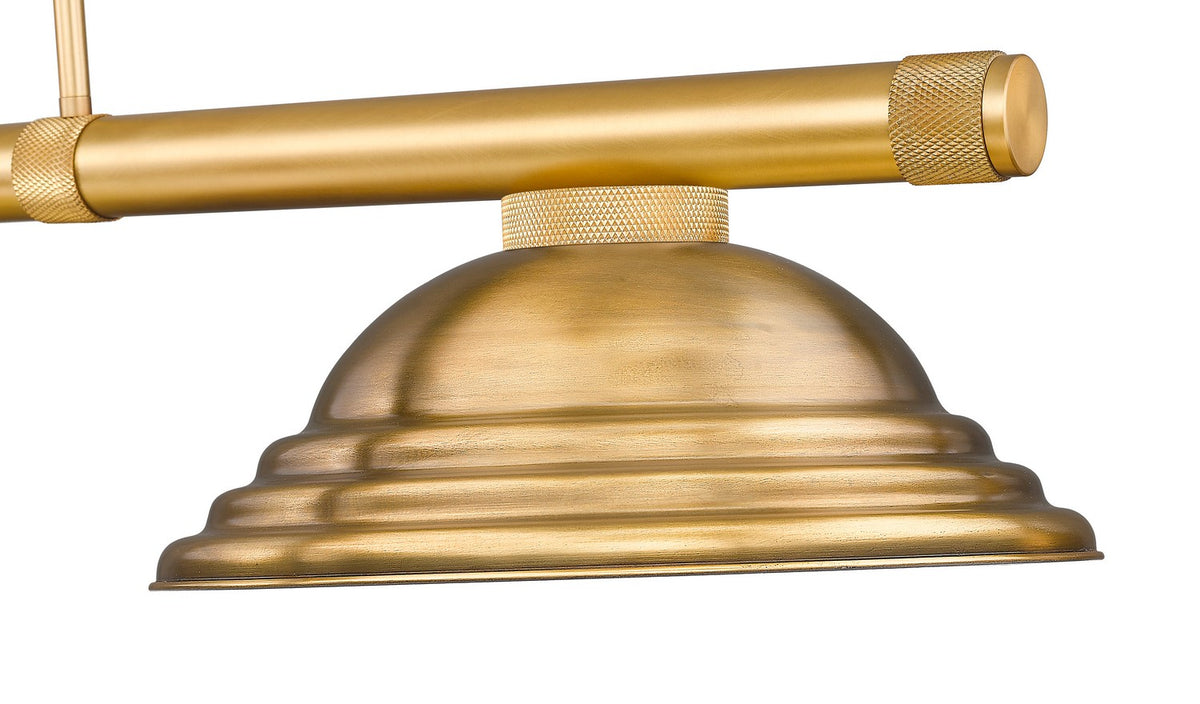 Z-Lite - 3050-3RB-SRB - Three Light Billiard - Vanguard - Rubbed Brass