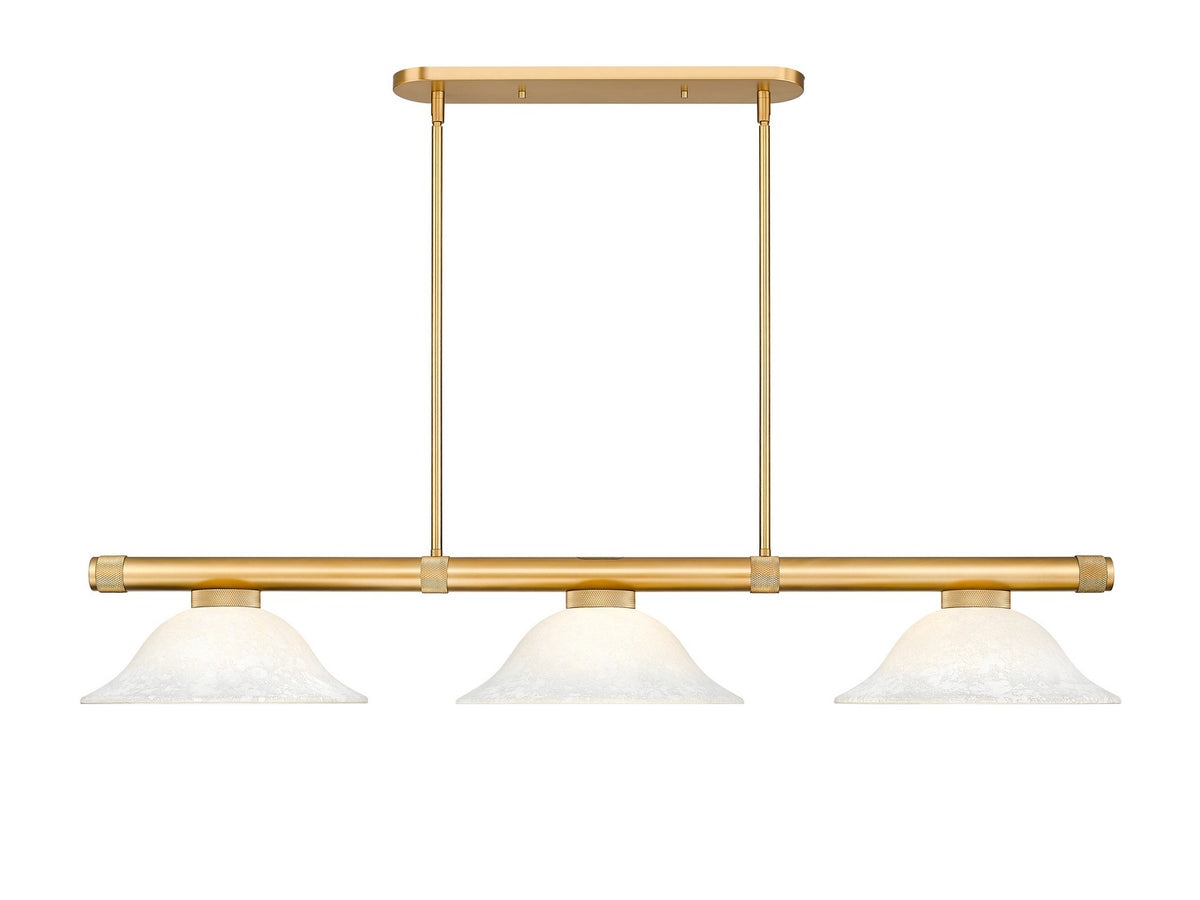 Z-Lite - 3050-3RB-WM16 - Three Light Billiard - Vanguard - Rubbed Brass