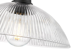 Z-Lite - 3051P12-MB - One Light Pendant - Lunelle - Matte Black