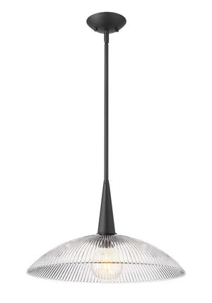Z-Lite - 3051P18-MB - One Light Pendant - Lunelle - Matte Black