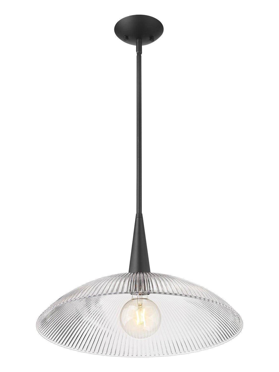 Z-Lite - 3051P18-MB - One Light Pendant - Lunelle - Matte Black