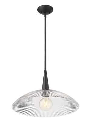 Z-Lite - 3051P18-MB - One Light Pendant - Lunelle - Matte Black