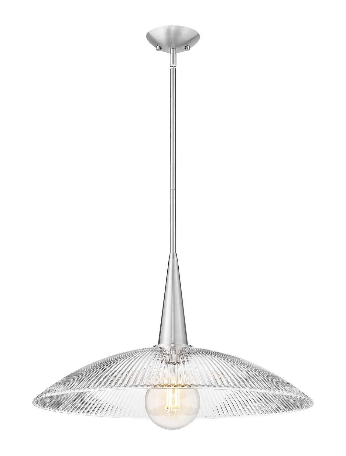Z-Lite - 3051P24-BN - One Light Pendant - Lunelle - Brushed Nickel