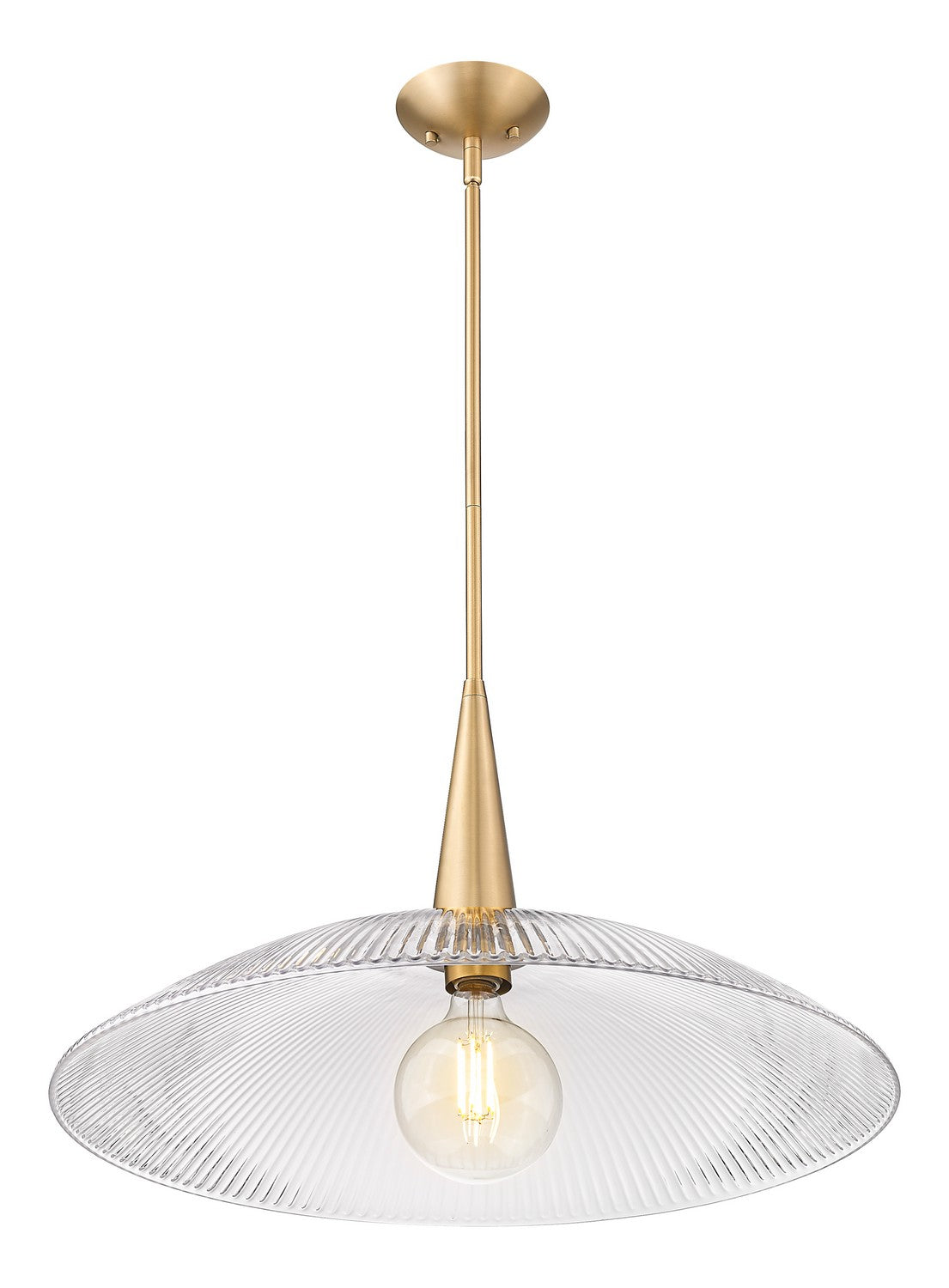 Z-Lite - 3051P24-MGLD - One Light Pendant - Lunelle - Modern Gold