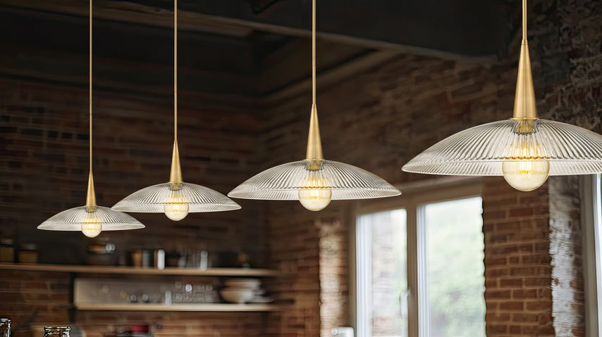 Z-Lite - 3051P24-MGLD - One Light Pendant - Lunelle - Modern Gold