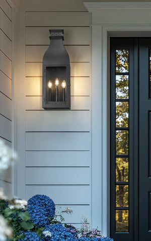 Z-Lite - 5030B-BK - Three Light Outdoor Wall Mount - Toulouse - Sand Black