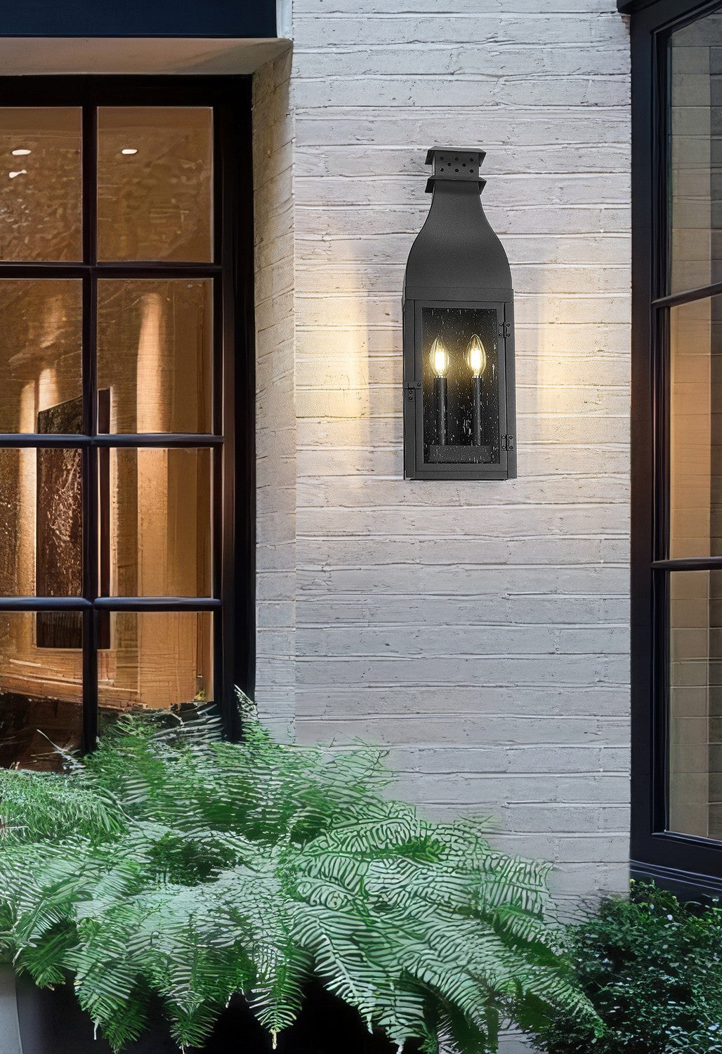 Z-Lite - 5030M-BK - Two Light Outdoor Wall Mount - Toulouse - Sand Black