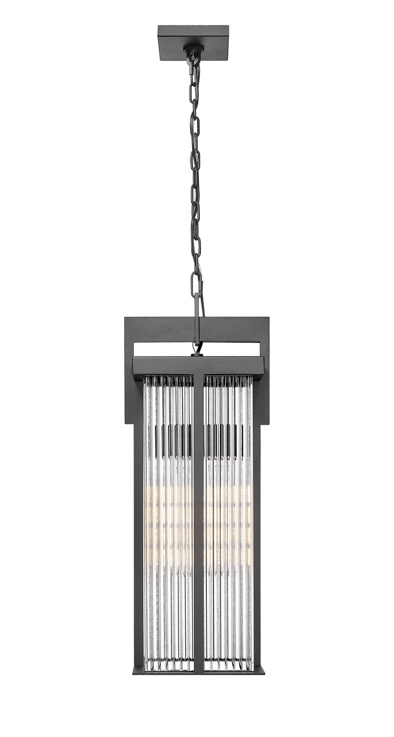 Z-Lite - 5031CHB-BK - Two Light Outdoor Chain Mount Ceiling Fixture - Fortis - Sand Black
