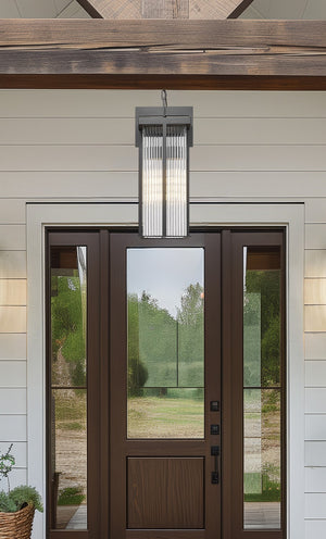 Z-Lite - 5031CHB-BK - Two Light Outdoor Chain Mount Ceiling Fixture - Fortis - Sand Black