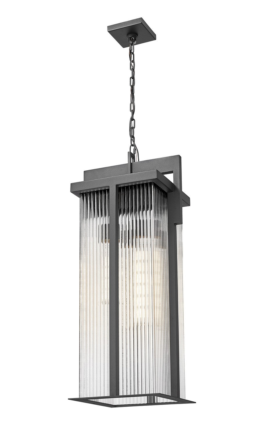 Z-Lite - 5031CHXL-BK - Three Light Outdoor Chain Mount Ceiling Fixture - Fortis - Sand Black