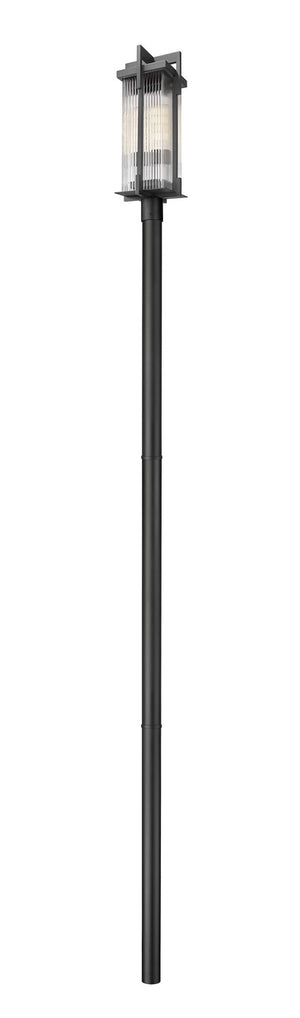 Z-Lite - 5031PHBR-5009P120-BK - Two Light Outdoor Post Mount - Fortis - Sand Black