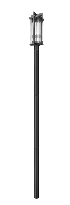 Z-Lite - 5031PHBR-5009P96-BK - Two Light Outdoor Post Mount - Fortis - Sand Black