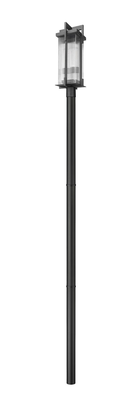Z-Lite - 5031PHBR-5009P96-BK - Two Light Outdoor Post Mount - Fortis - Sand Black
