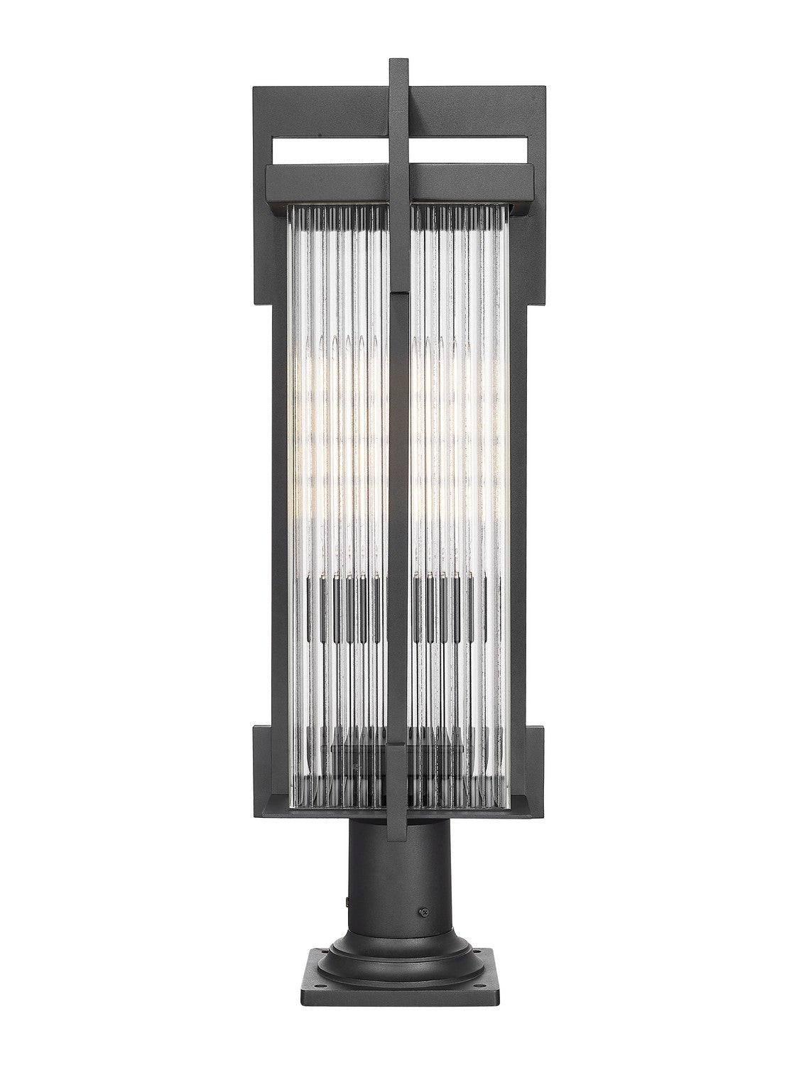Z-Lite - 5031PHBR-533PM-BK - Two Light Outdoor Pier Mount - Fortis - Sand Black