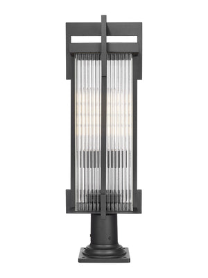 Z-Lite - 5031PHBR-533PM-BK - Two Light Outdoor Pier Mount - Fortis - Sand Black