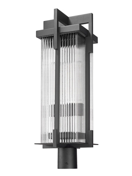 Z-Lite - 5031PHBR-BK - Two Light Outdoor Post Mount - Fortis - Sand Black
