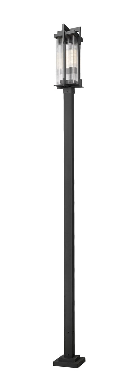 Z-Lite - 5031PHBS-536P-BK - Two Light Outdoor Post Mount - Fortis - Sand Black