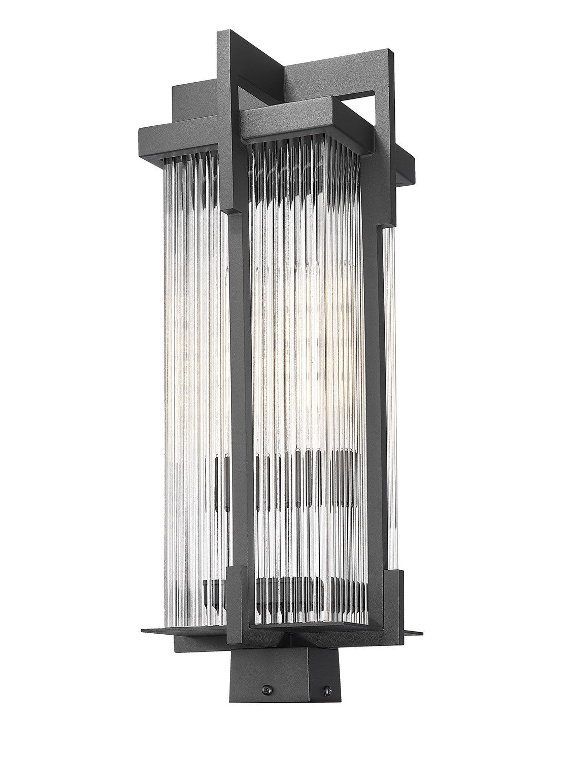 Z-Lite - 5031PHBS-BK - Two Light Outdoor Post Mount - Fortis - Sand Black