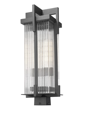 Z-Lite - 5031PHBS-BK - Two Light Outdoor Post Mount - Fortis - Sand Black