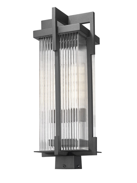 Z-Lite - 5031PHBS-BK - Two Light Outdoor Post Mount - Fortis - Sand Black