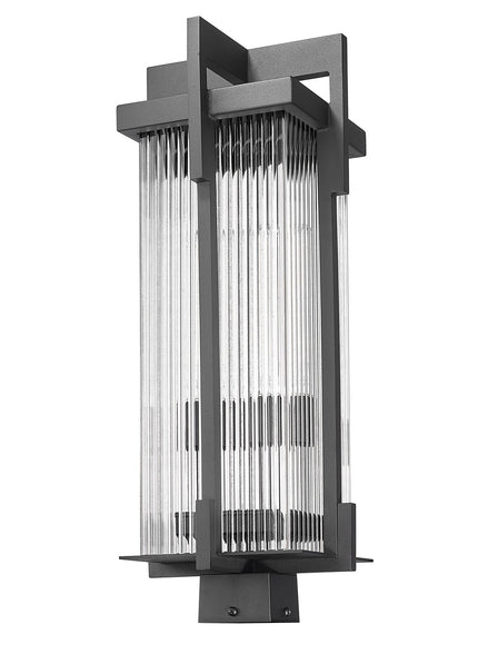Z-Lite - 5031PHBS-BK - Two Light Outdoor Post Mount - Fortis - Sand Black