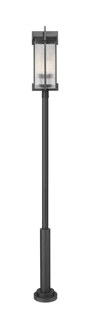 Z-Lite - 5031PHXLR-5010P-BK - Three Light Outdoor Post Mount - Fortis - Sand Black