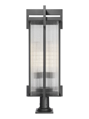 Z-Lite - 5031PHXLR-533PM-BK - Three Light Outdoor Pier Mount - Fortis - Sand Black