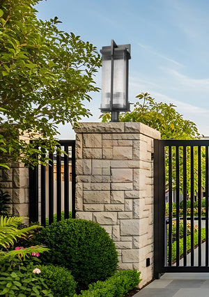 Z-Lite - 5031PHXLR-533PM-BK - Three Light Outdoor Pier Mount - Fortis - Sand Black