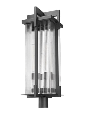 Z-Lite - 5031PHXLR-BK - Three Light Outdoor Post Mount - Fortis - Sand Black