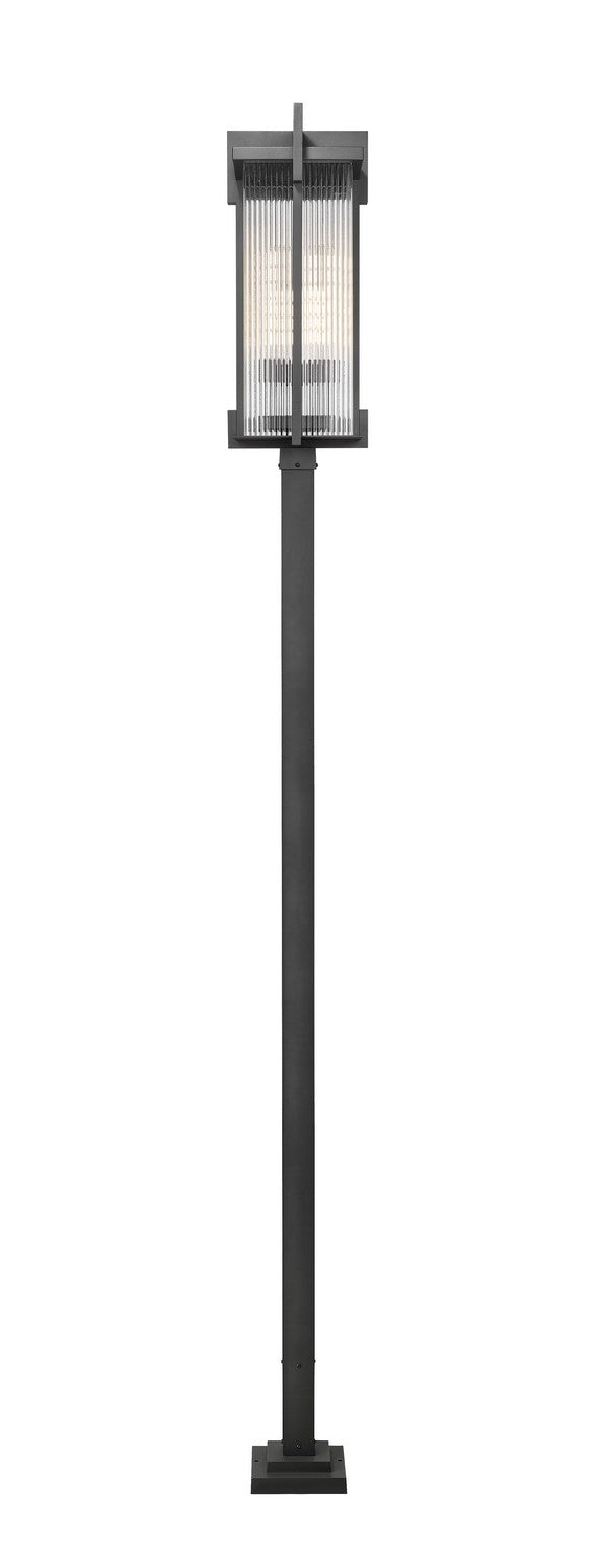 Z-Lite - 5031PHXLS-536P-BK - Three Light Outdoor Post Mount - Fortis - Sand Black
