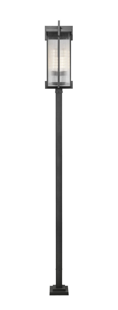 Z-Lite - 5031PHXLS-536P-BK - Three Light Outdoor Post Mount - Fortis - Sand Black