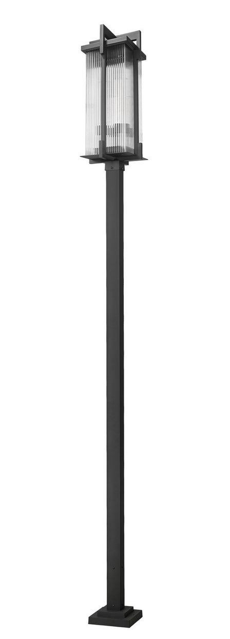 Z-Lite - 5031PHXLS-536P-BK - Three Light Outdoor Post Mount - Fortis - Sand Black