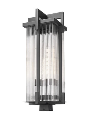 Z-Lite - 5031PHXLS-BK - Three Light Outdoor Post Mount - Fortis - Sand Black