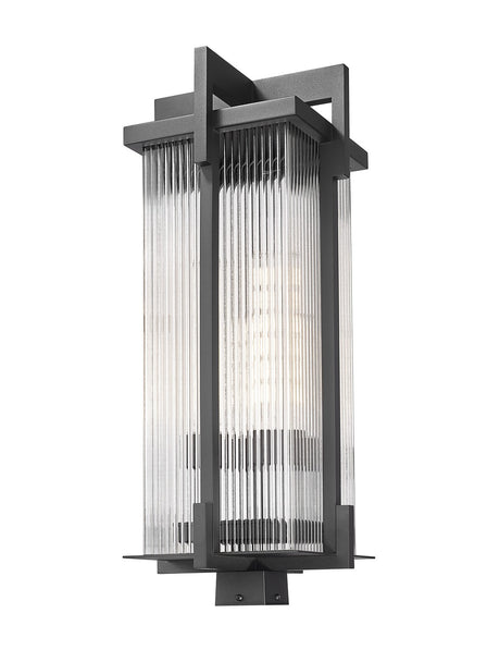 Z-Lite - 5031PHXLS-BK - Three Light Outdoor Post Mount - Fortis - Sand Black